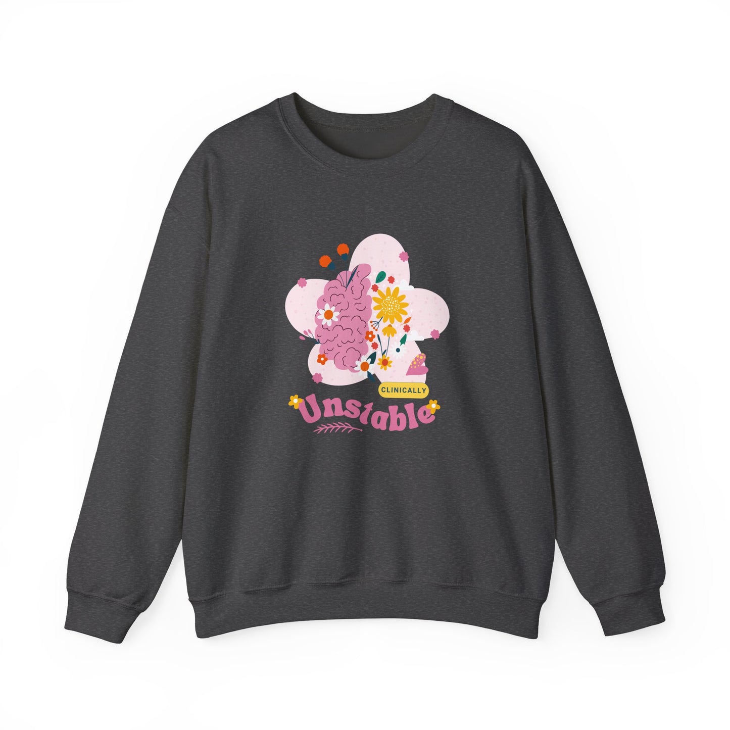 Unstable Floral Brain Crewneck Sweatshirt