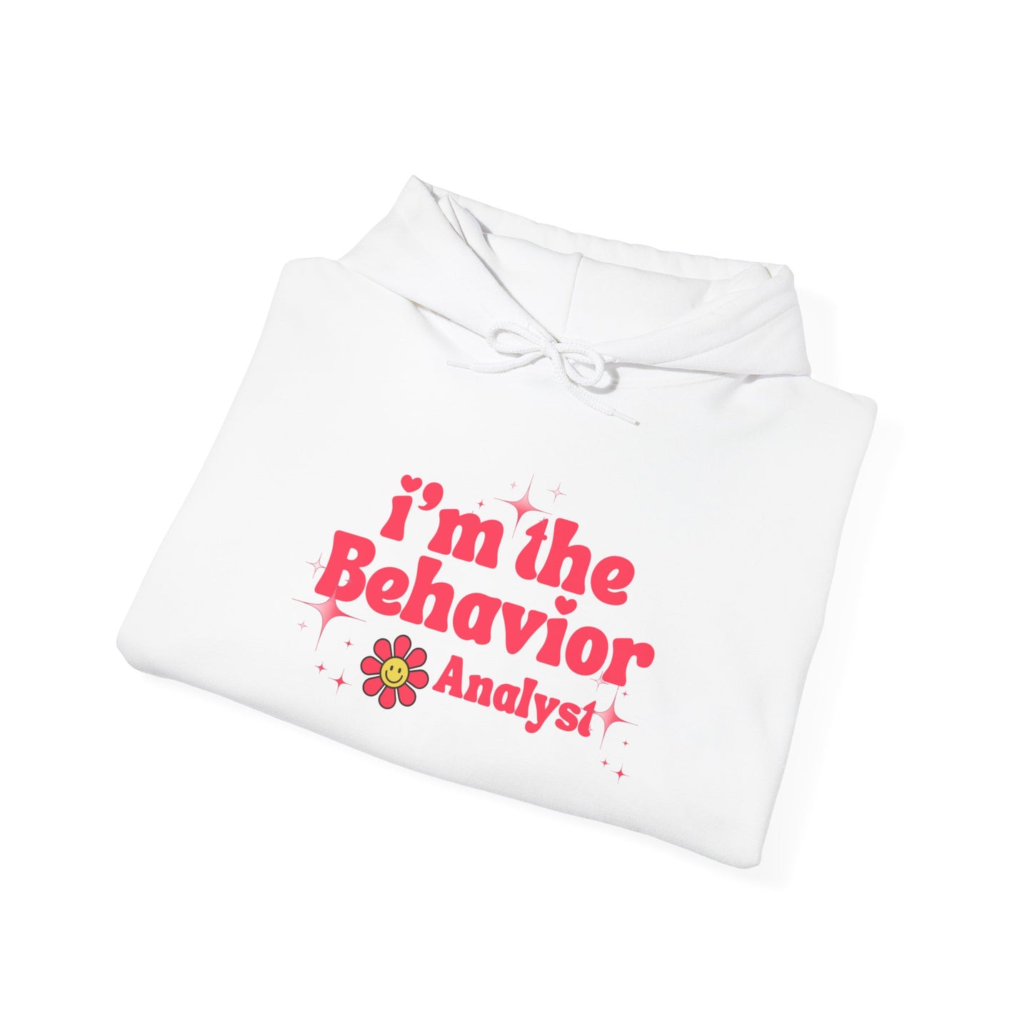 Behavior Analyst Hoodie — “I’m the Behavior Analyst” Retro Floral Design