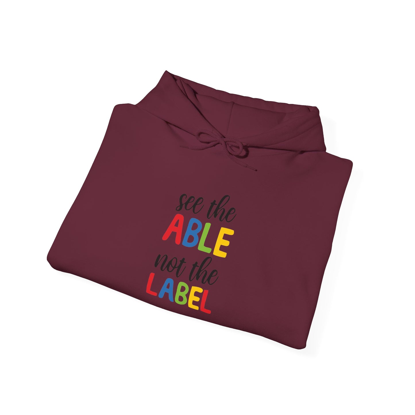See the Able Not the Label Hoodie — Disability Awareness Inspirational Pullover