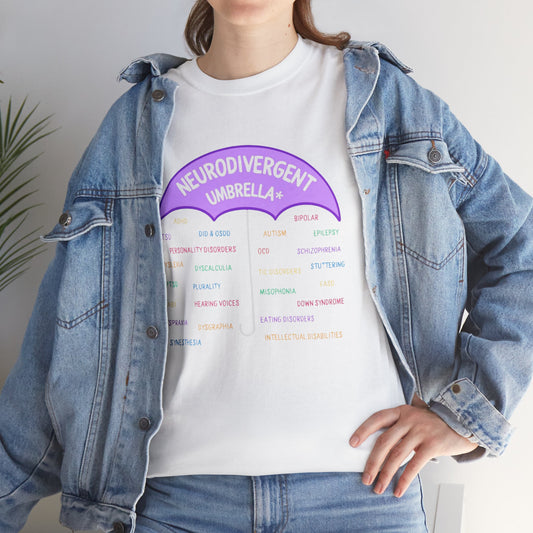 Neurodivergent Umbrella Unisex Heavy Cotton Tee