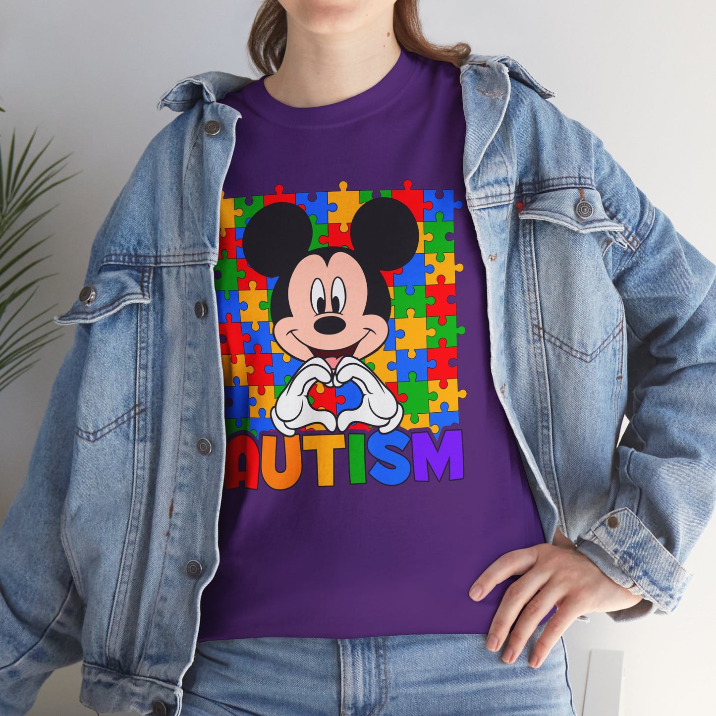 Autism Awareness T-Shirt — Colorful Puzzle Heart Design