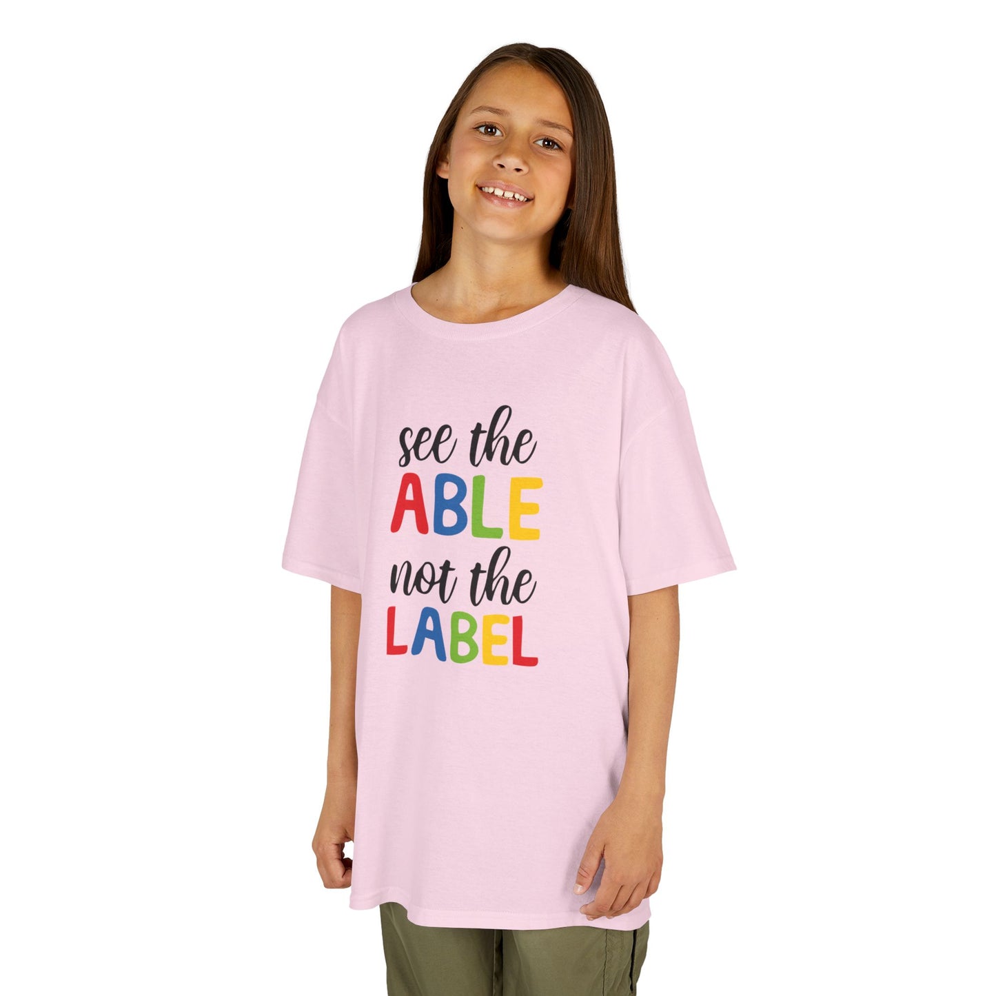 Kids Inspirational Tee - 'See the Able, Not the Label'