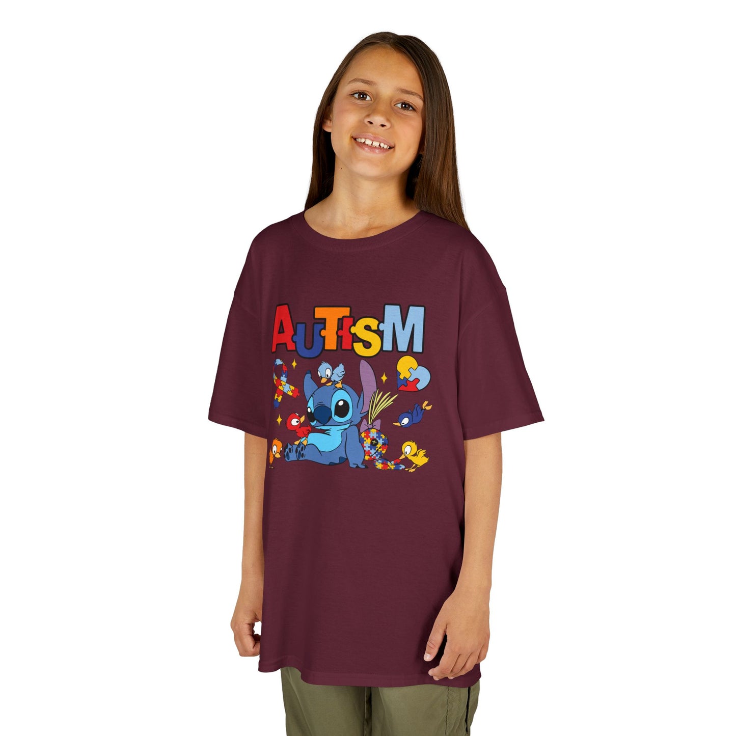 Kids Tee — Cute Autism Awareness Design with Puzzle Pieces