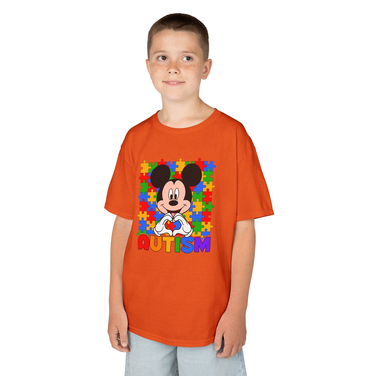 Kids Autism Puzzle Heart T-Shirt