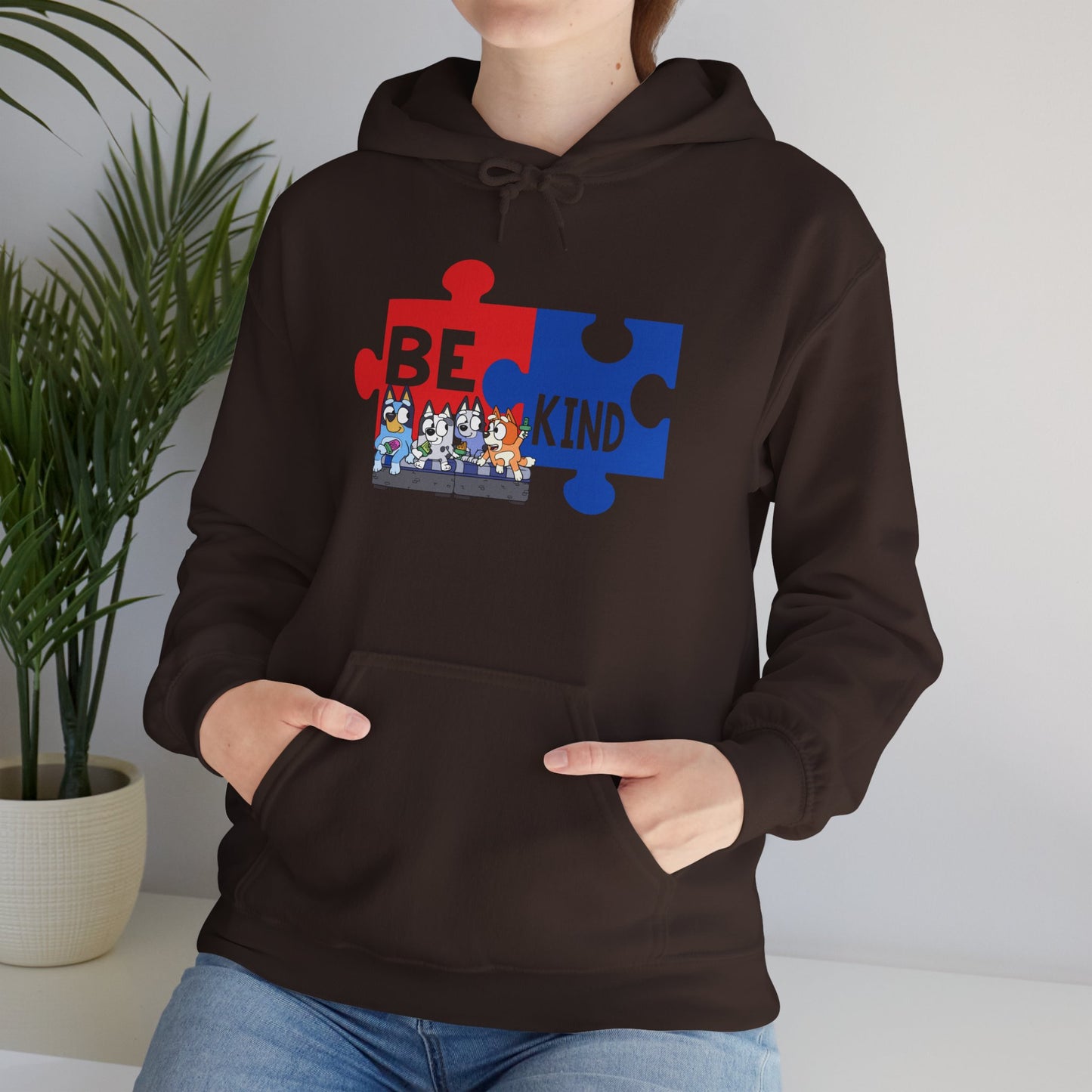 Be Kind Puzzle Hoodie – Autism Awareness Community Sweatshirt