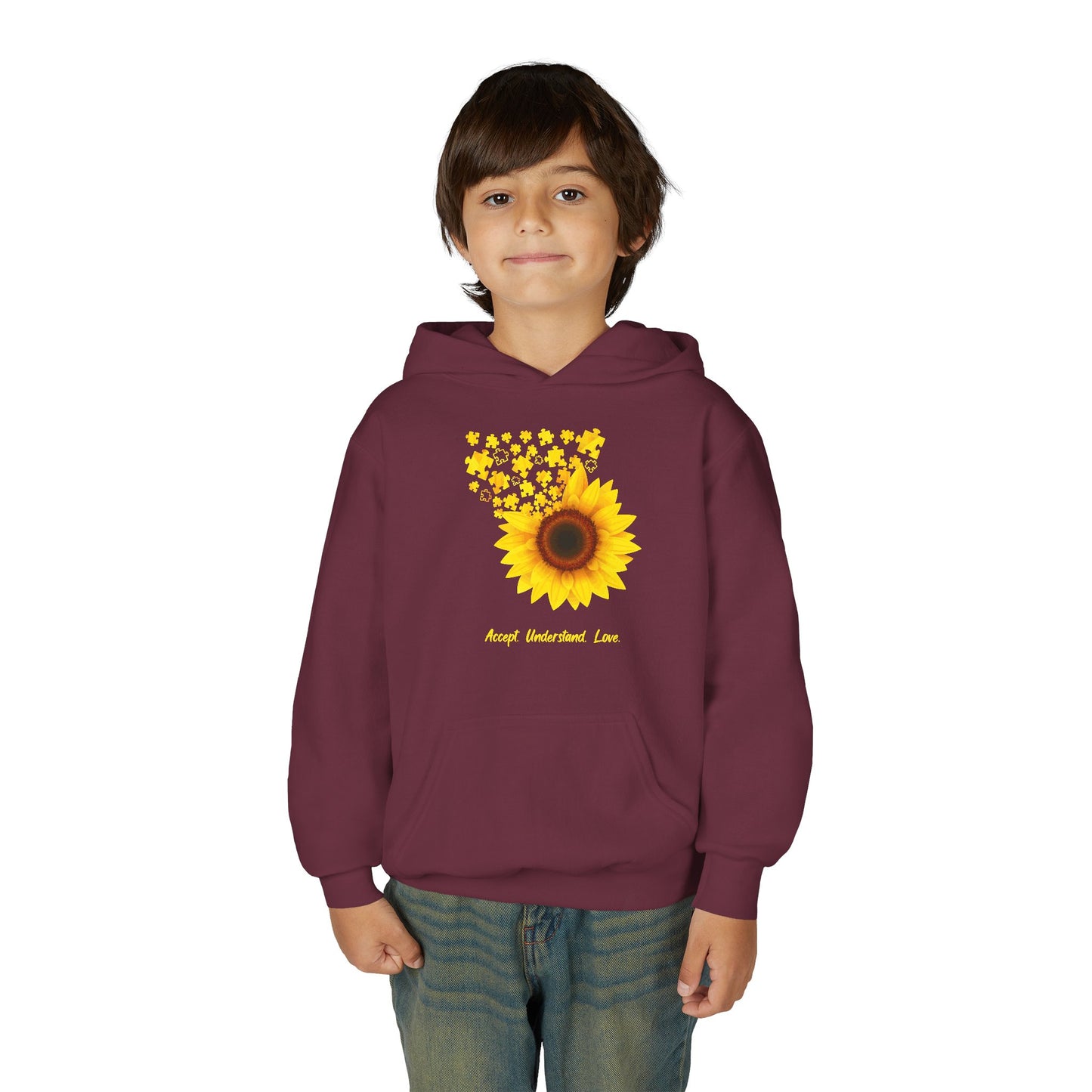 Sunflower Love Youth Heavy Blend Hoodie