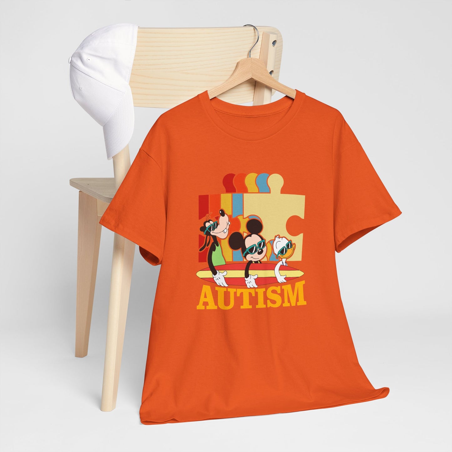 Autism Awareness Tee — Colorful Puzzle & Playful Characters Design