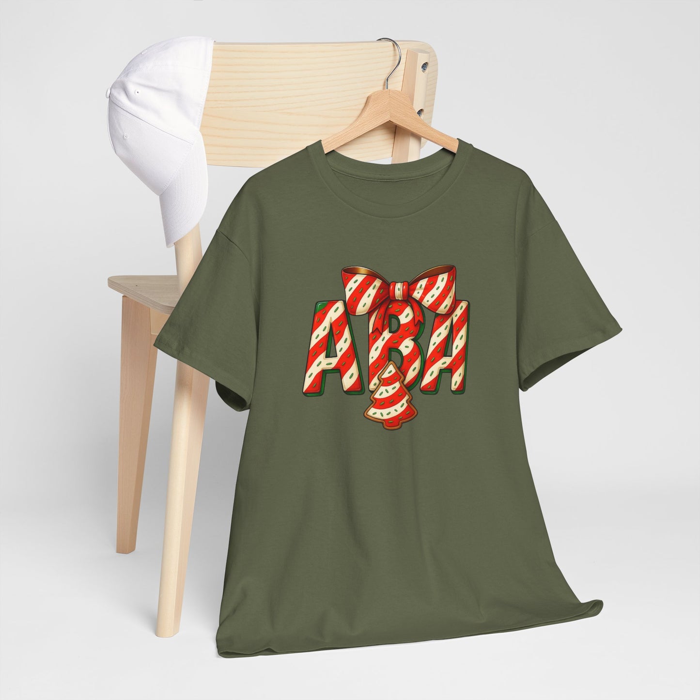 ABA Lil Debbie Christmas Tree Cake Tee — ABA Holiday Dessert Graphic T-Shirt