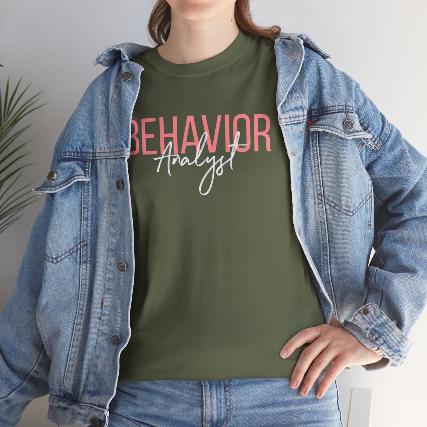 Behavior Analyst Tee — Pink Script Behavioral Science T-Shirt
