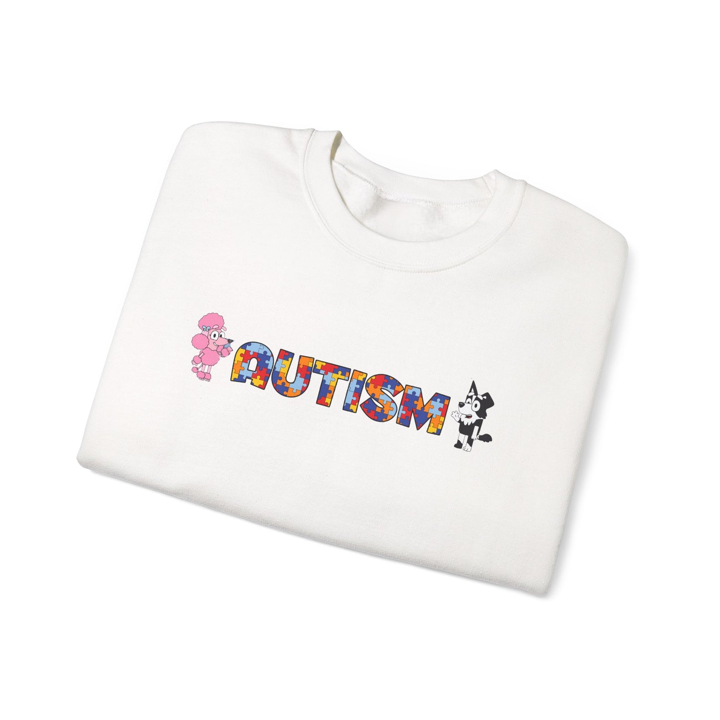 Autism Puzzle Heart Crewneck Sweatshirt