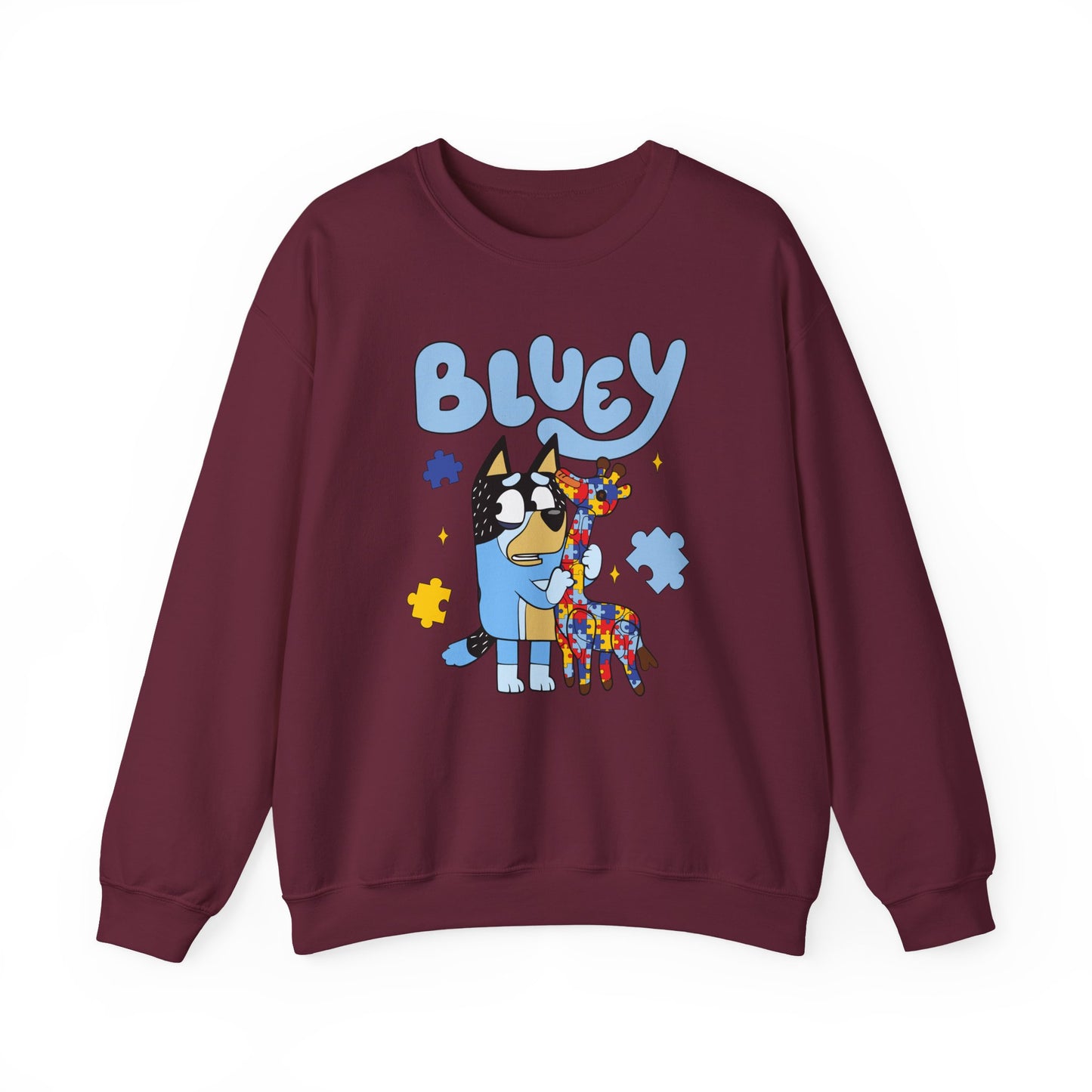 Bluey & Piñata Blue Heeler Sweatshirt — Cute Cartoon Dog Crewneck