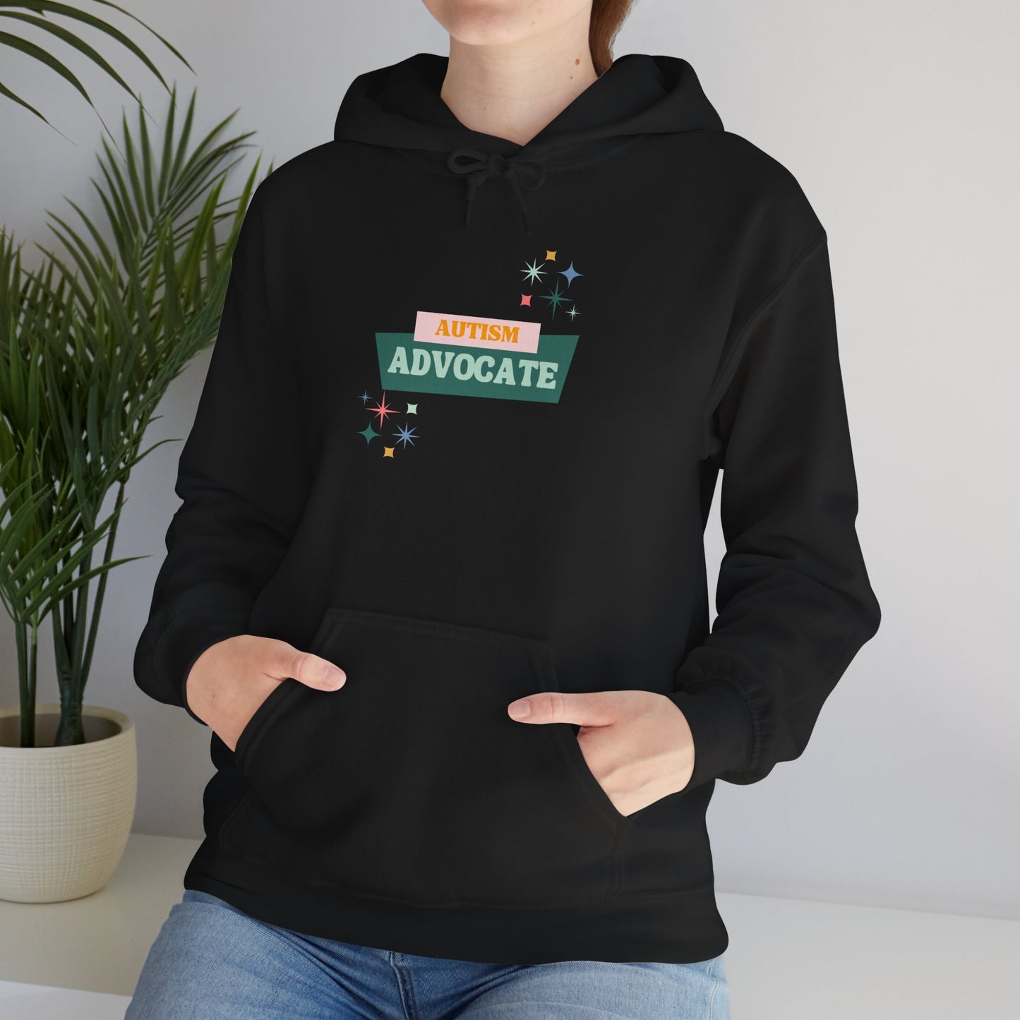 Advocate Badge Hoodie — Autism Advocate Graphic Pullover