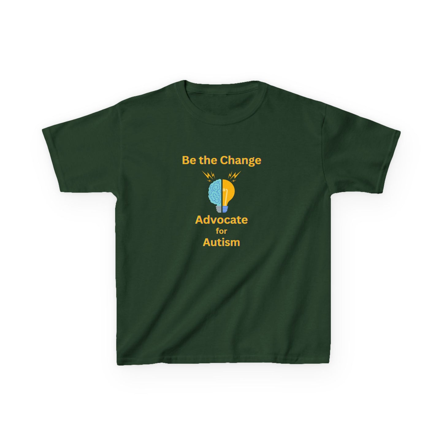 Kids Advocate for Autism Tee - Be the Change Cotton T-Shirt