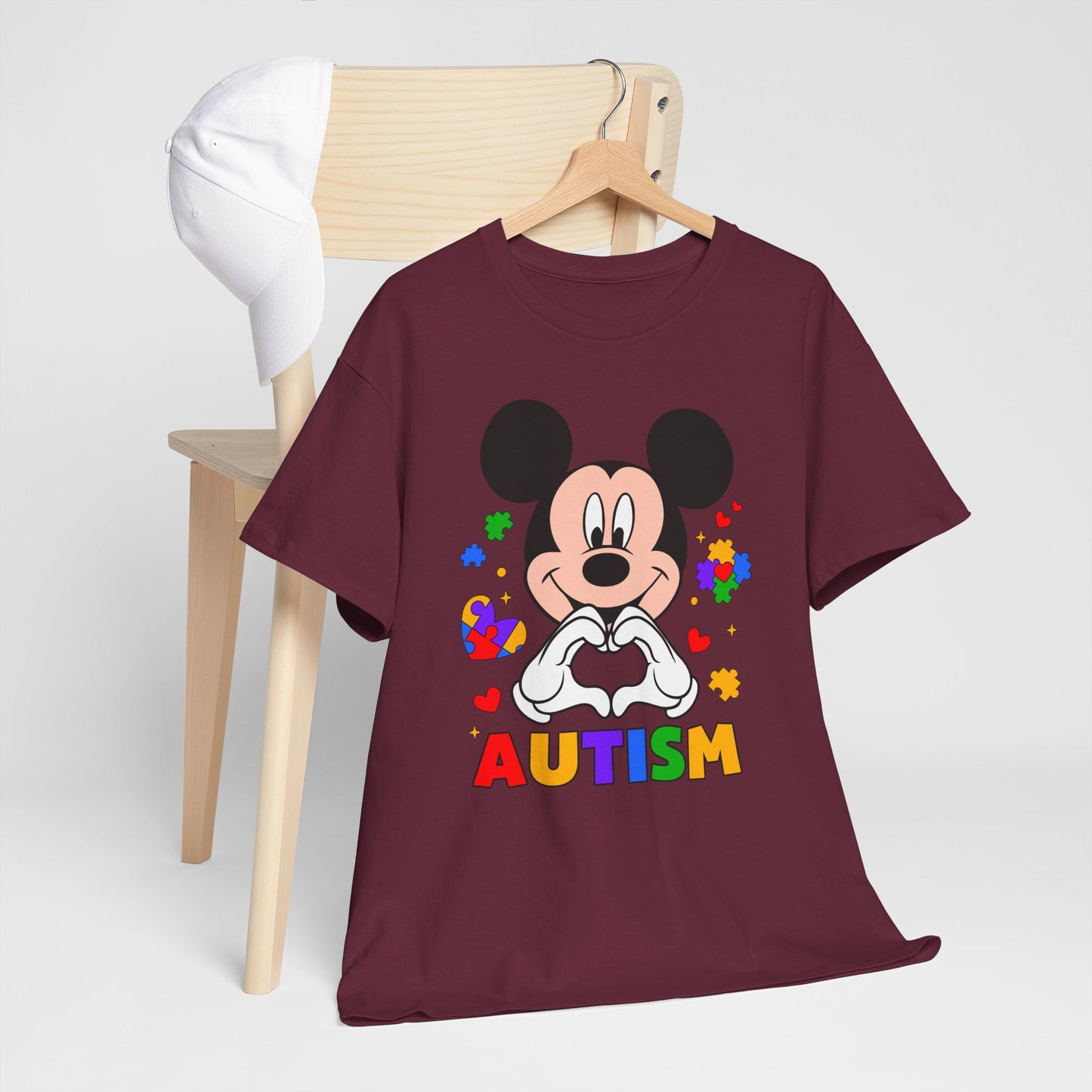 Autism Awareness T-Shirt — Colorful Puzzle Heart Design