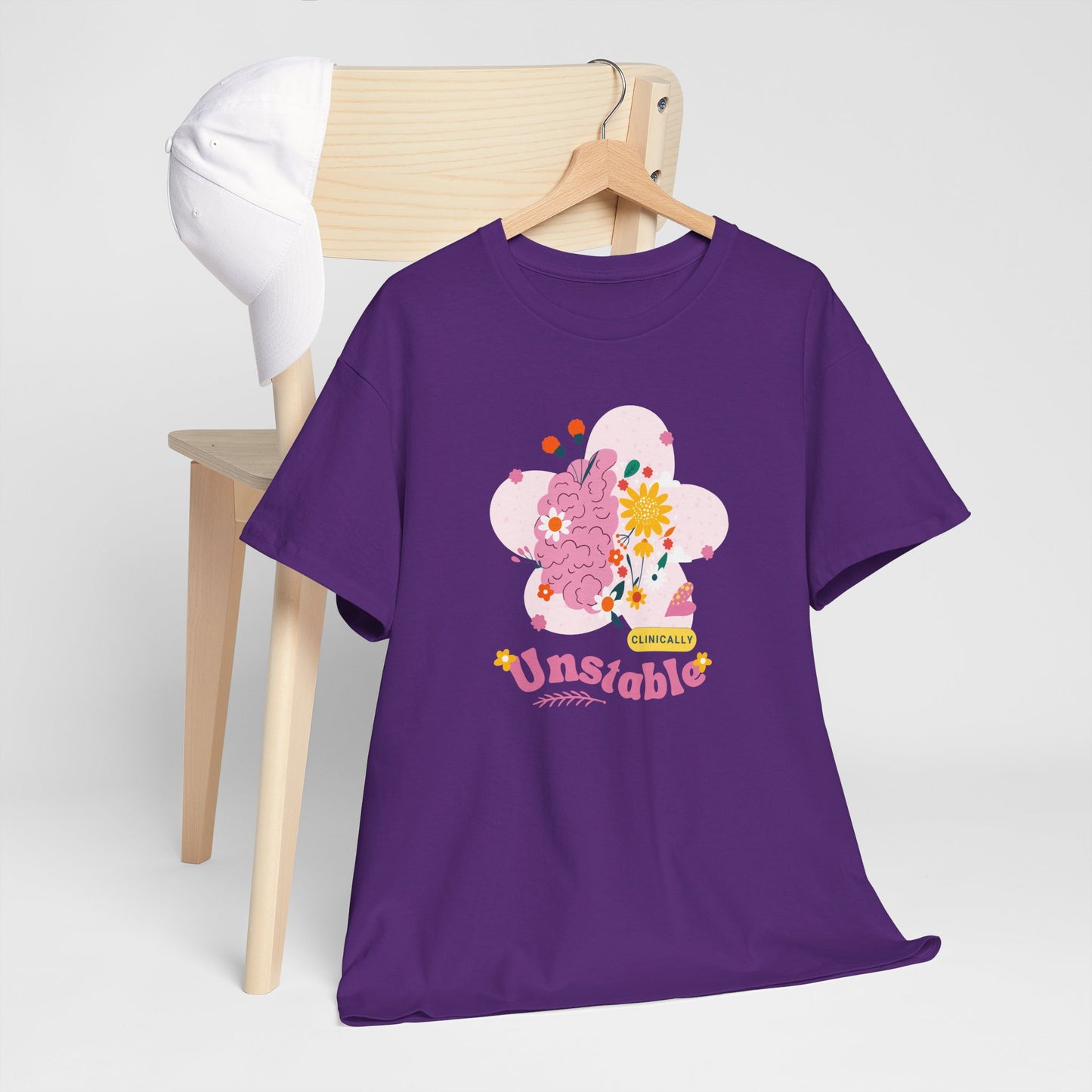 Colorful Unstable Unisex Heavy Cotton Tee - Fun Graphic T-Shirt for Every Occasion