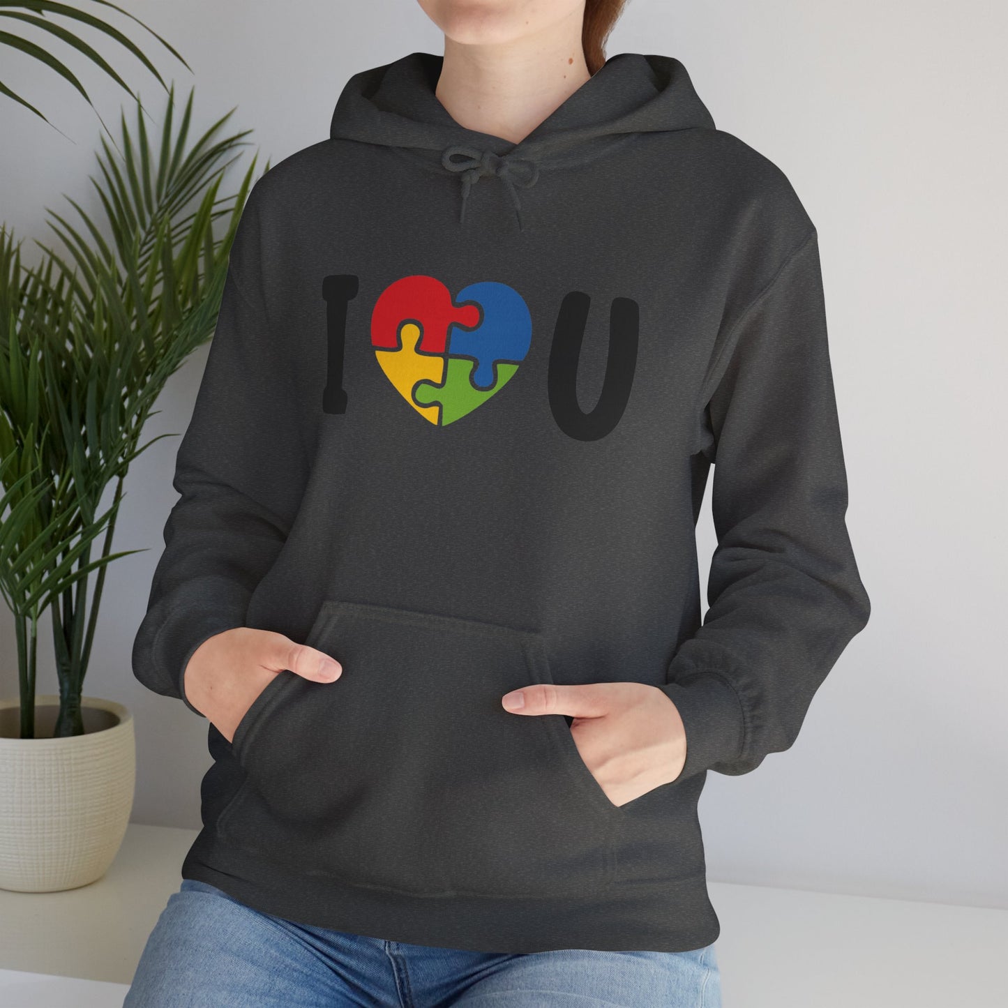 I Love You Puzzle Hoodie