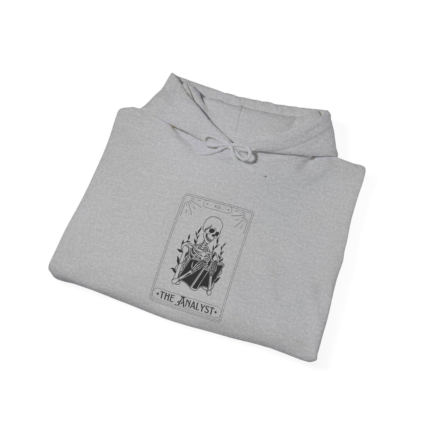 Tarot 'The Analyst' Hoodie — Minimal Occult Illustration Sweatshirt