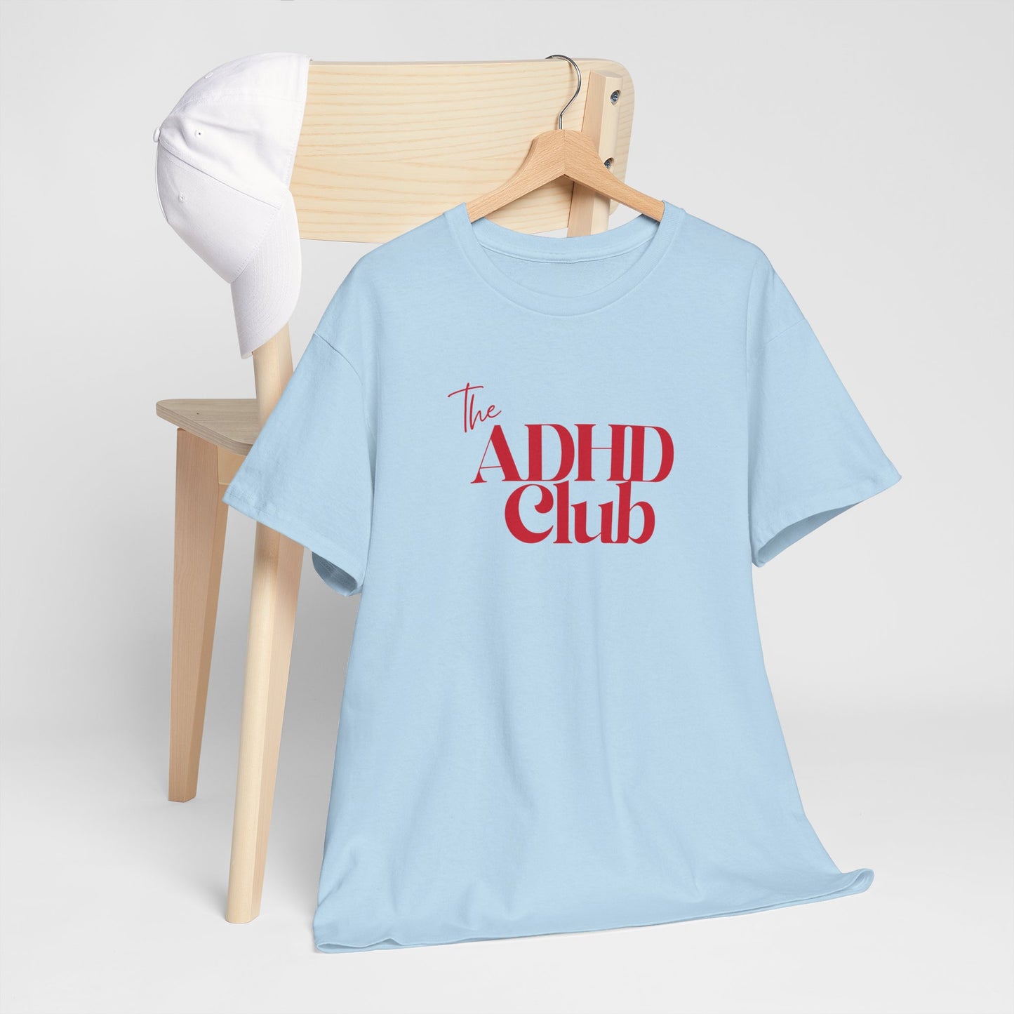 ADHD Club Unisex Heavy Cotton Tee - Comfortable & Supportive T-Shirt