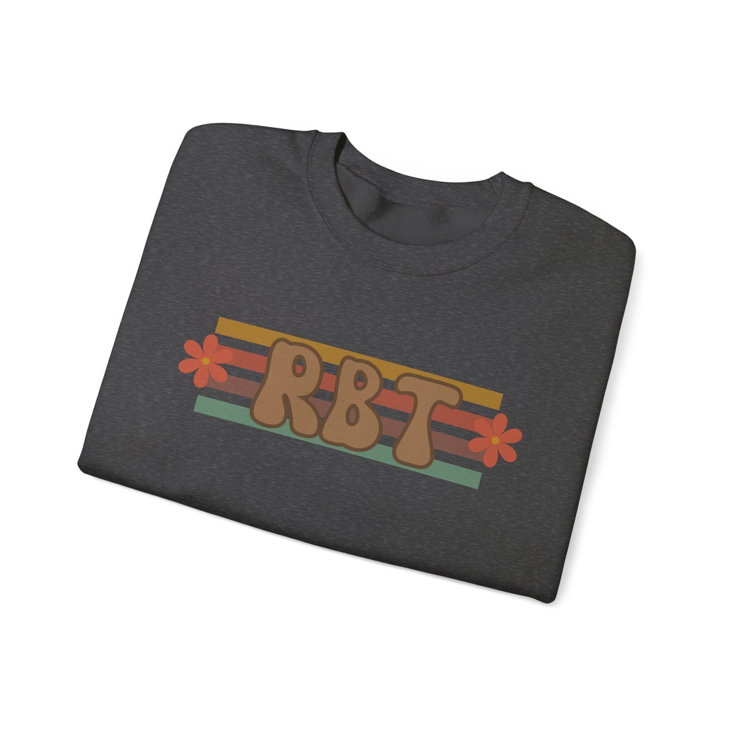 Retro RBT Floral Stripe Crewneck Sweatshirt