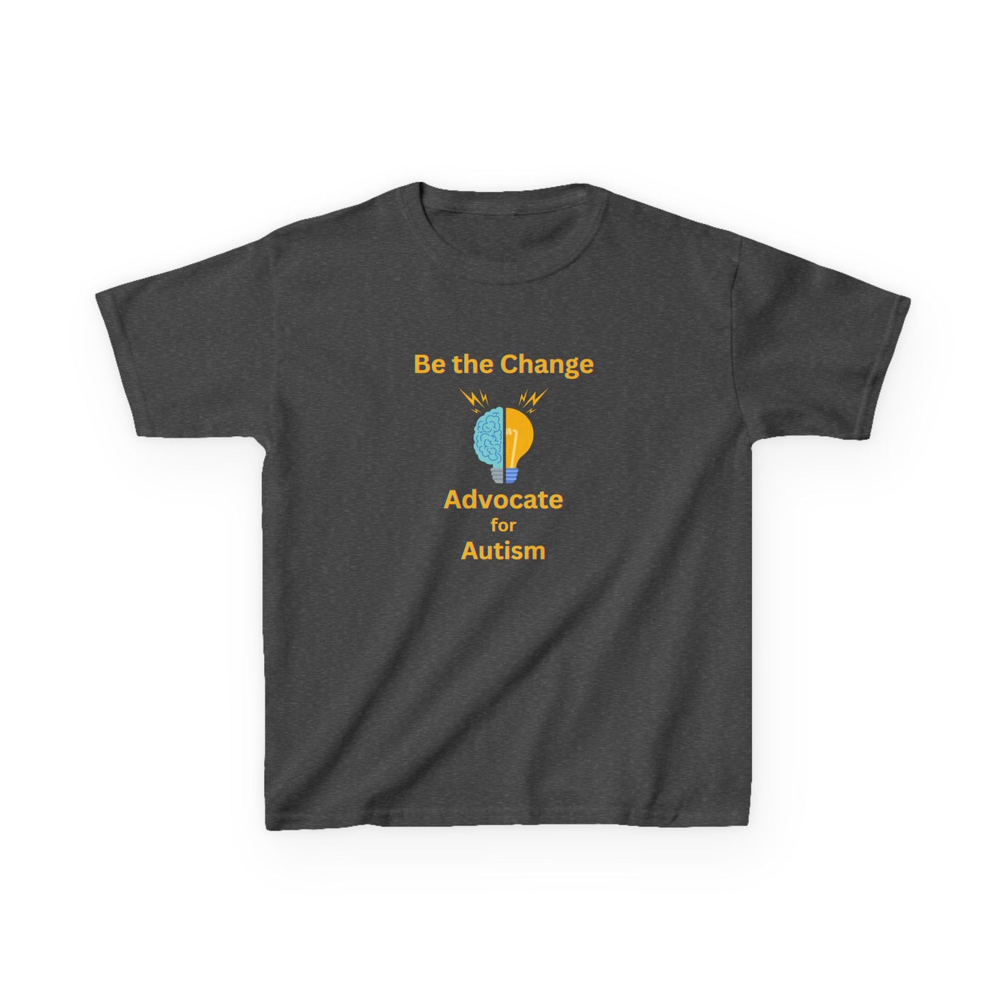 Kids Advocate for Autism Tee - Be the Change Cotton T-Shirt