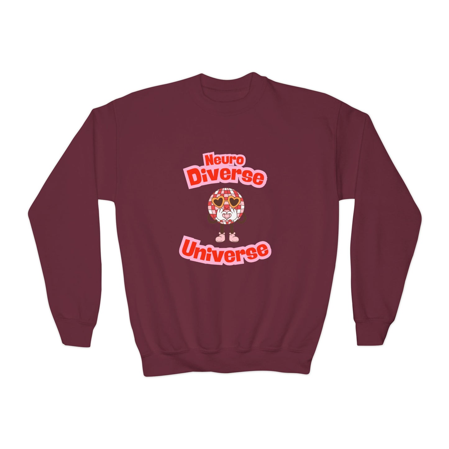Neuro Diverse Universe Youth Crewneck Sweatshirt