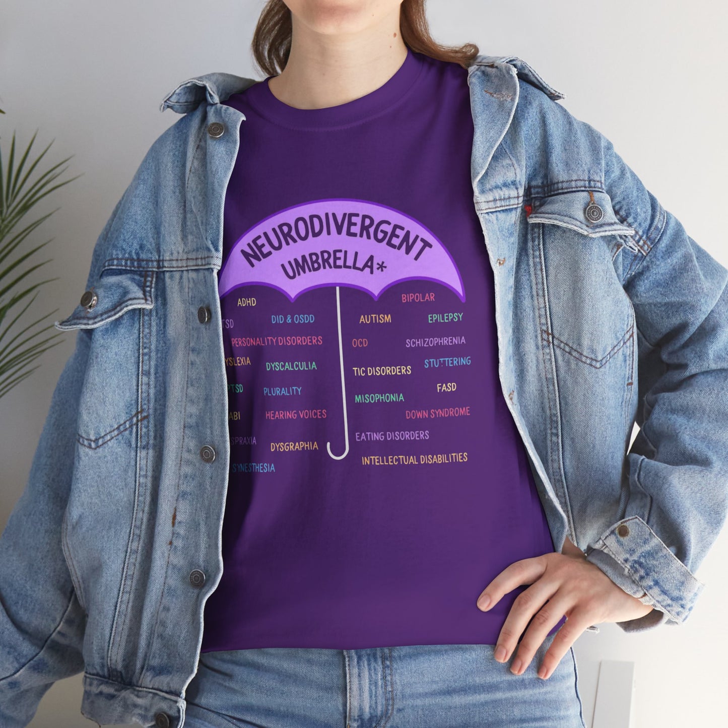 Neurodivergent Umbrella Unisex Heavy Cotton Tee