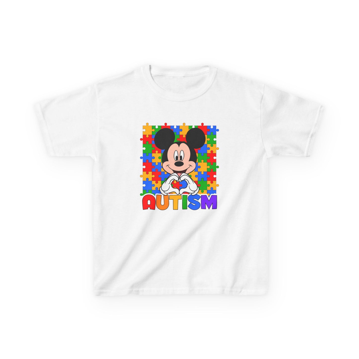 Kids Autism Puzzle Heart T-Shirt