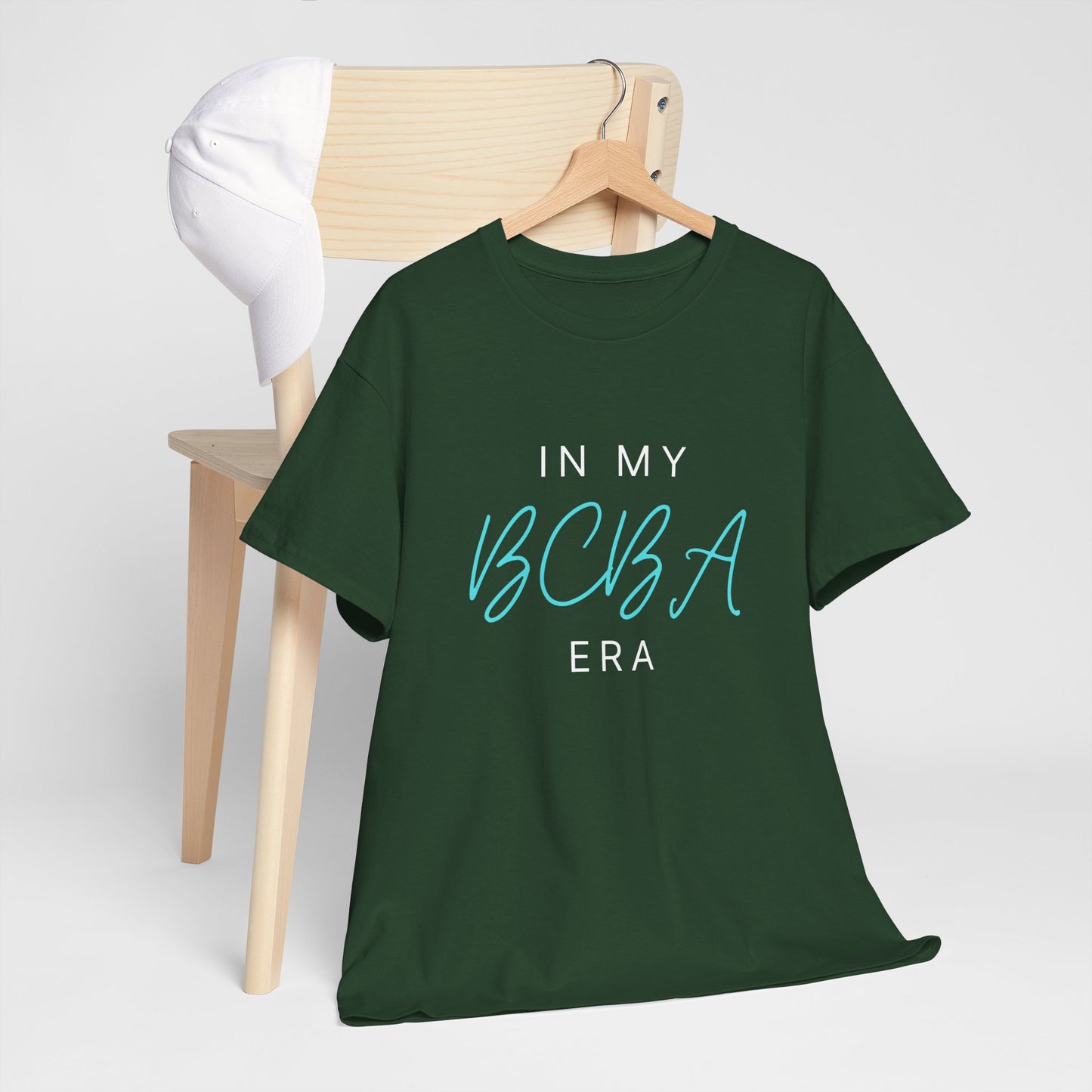 "In My BCBA Era" Unisex Heavy Cotton Tee - Comfortable & Stylish Tee for Behavioral Analysts