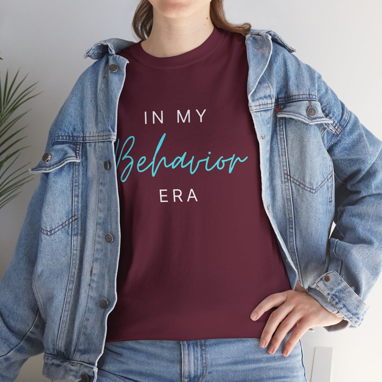 In My Behavior Era Unisex Heavy Cotton Tee - Trendy Graphic T-Shirt for Everyday Comfort