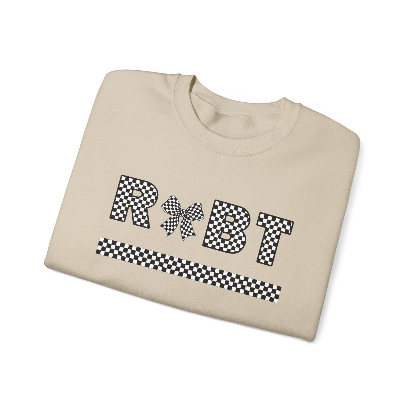RBT Bow Checkered Crewneck Sweatshirt