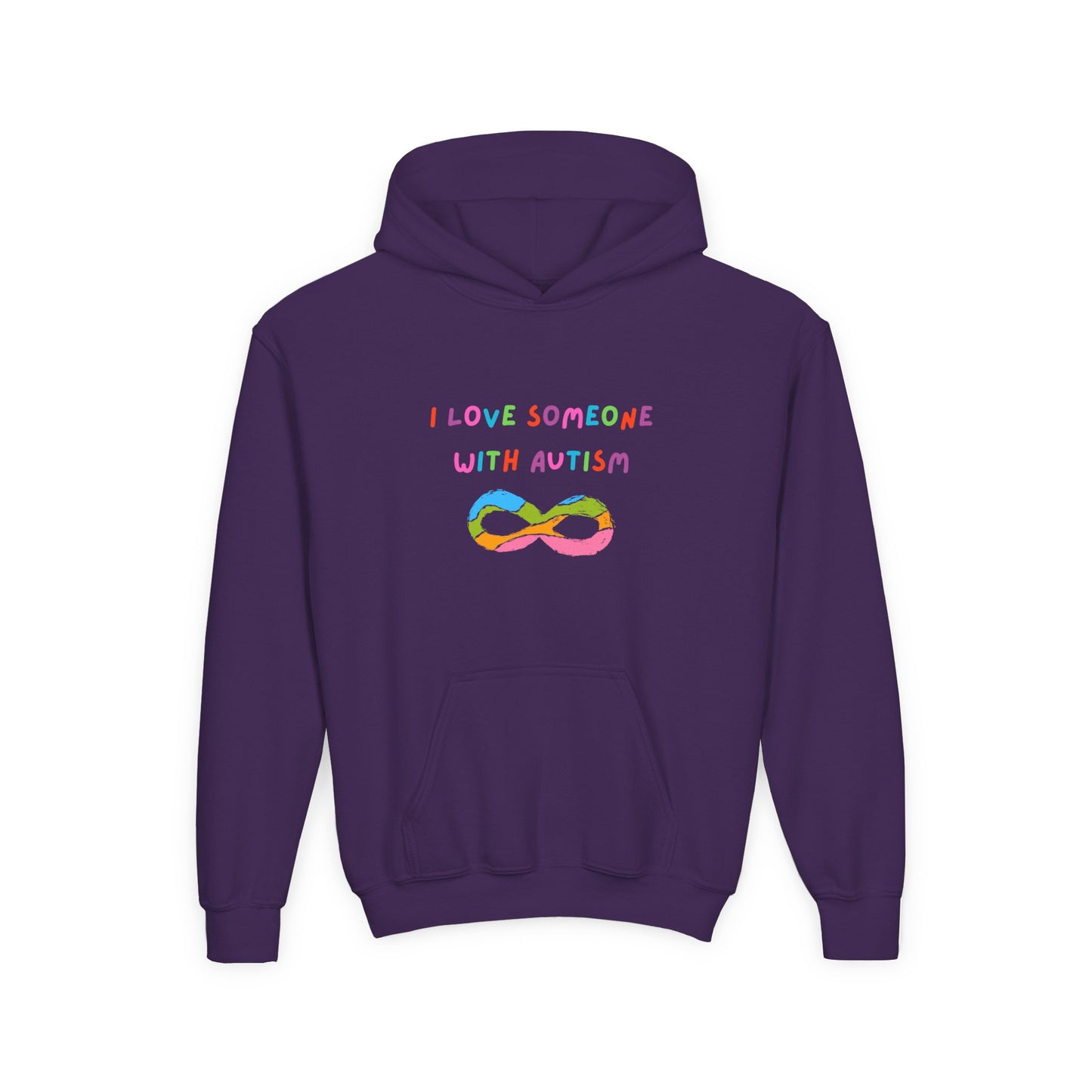 Autism Awareness Youth Hoodie - I Love Someone with Autism