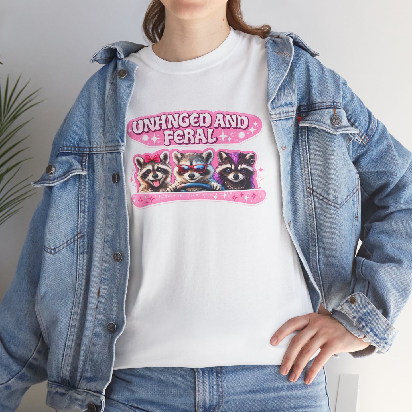Unhinged and Feral Raccoon Tee