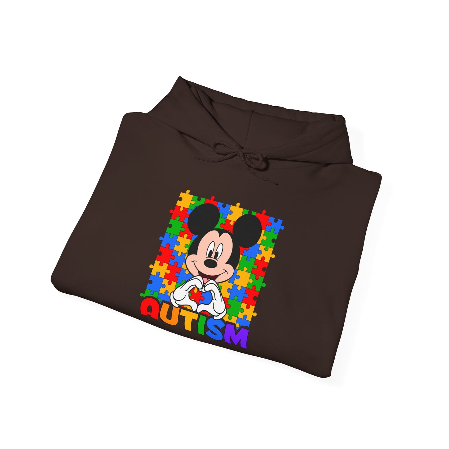 Autism Puzzle Heart Hoodie — Colorful Awareness Pullover