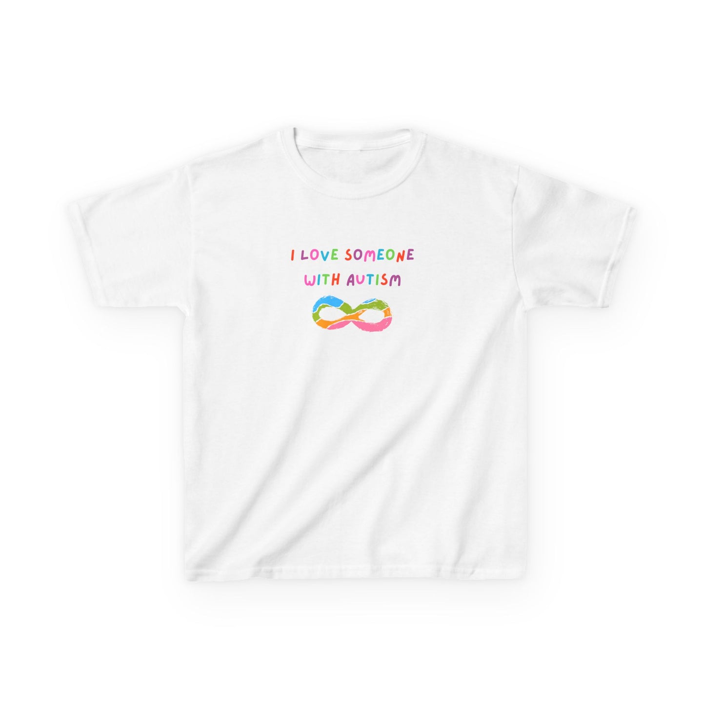 Autism Love Kids Tee - I Love Someone With Autism Graphic T-Shirt
