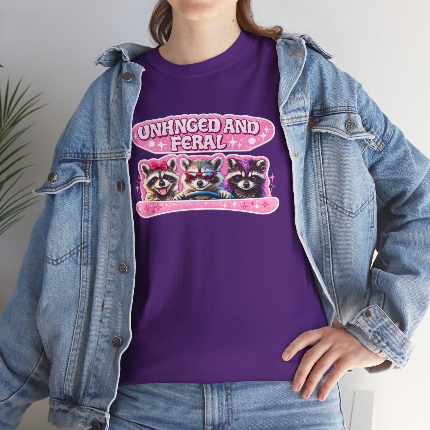 Unhinged and Feral Raccoon Tee