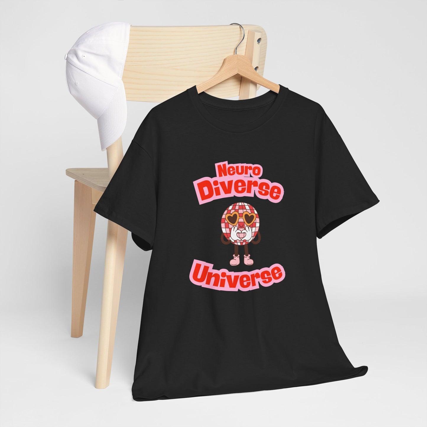 Neuro Diverse Universe Tee - Unisex Heavy Cotton T-Shirt for Inclusivity and Awareness