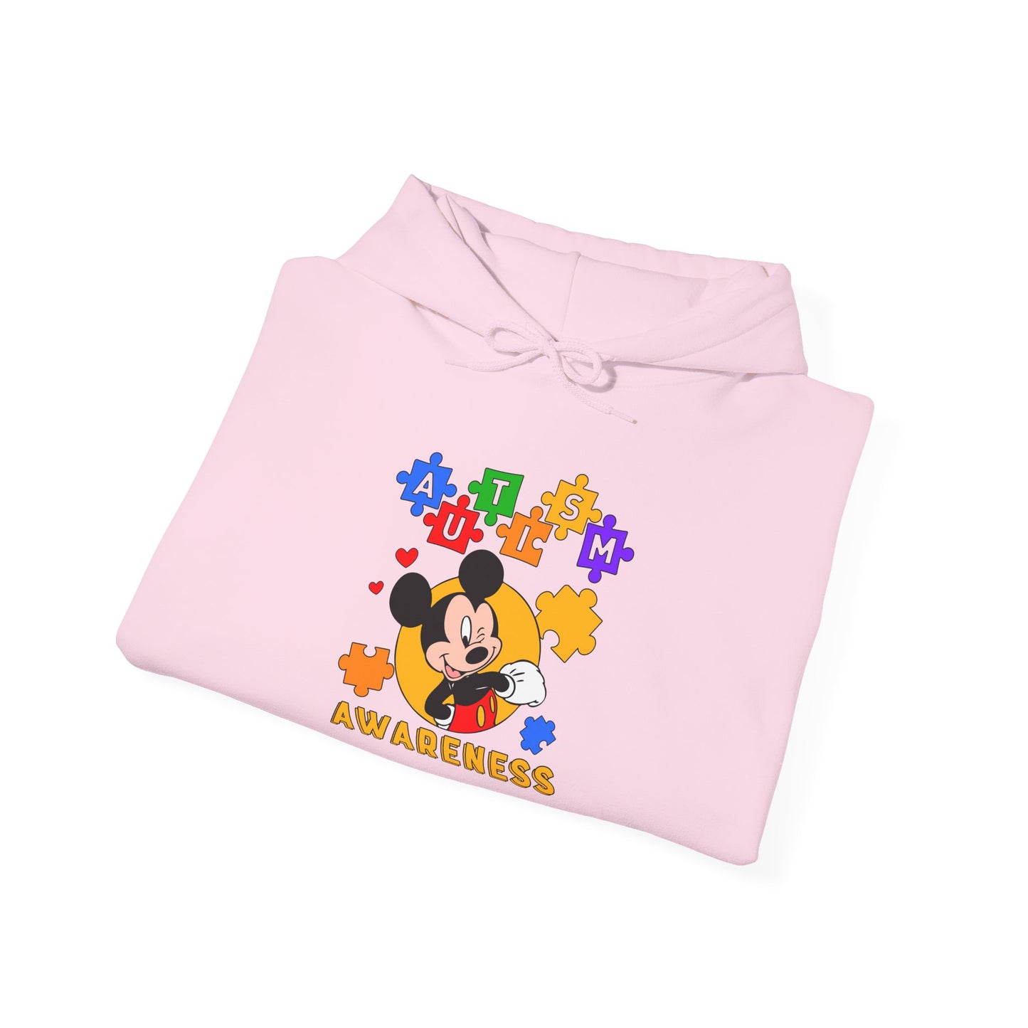 Autism Awareness Hoodie – Colorful Puzzle Heart Design