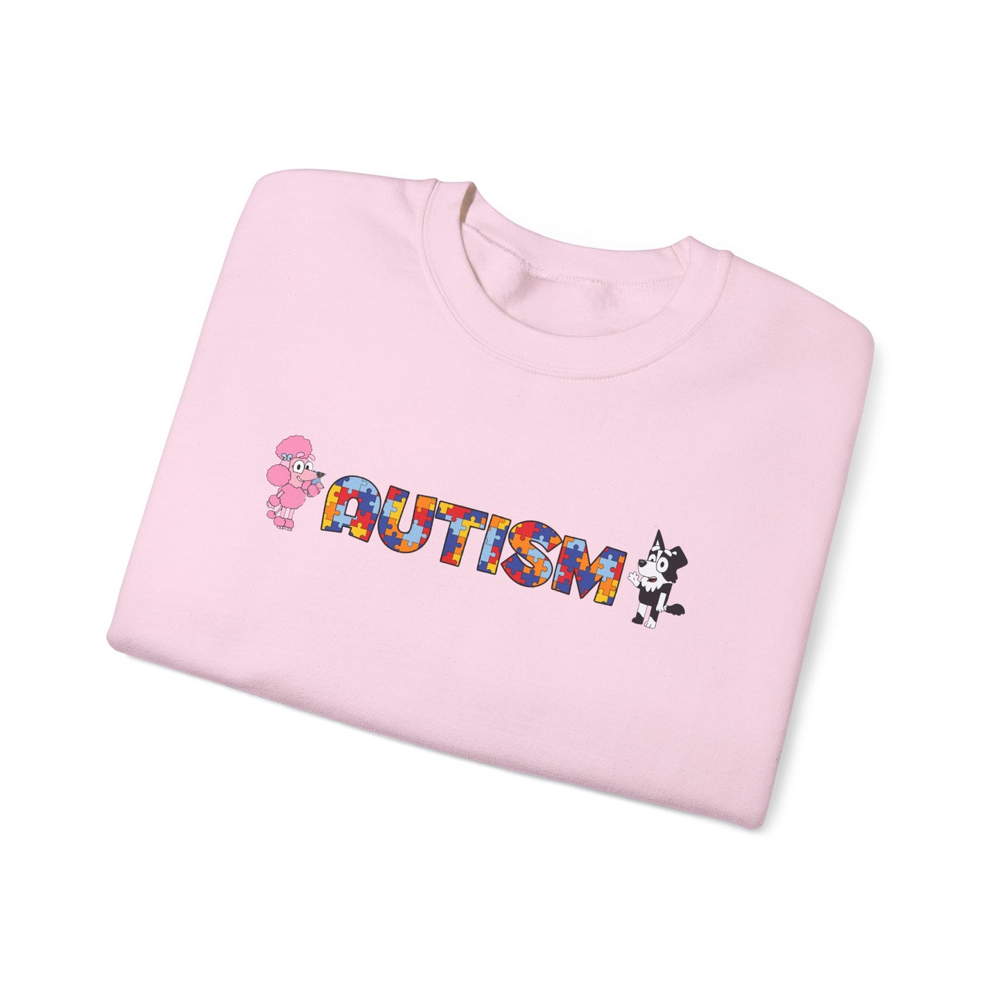Autism Puzzle Heart Crewneck Sweatshirt
