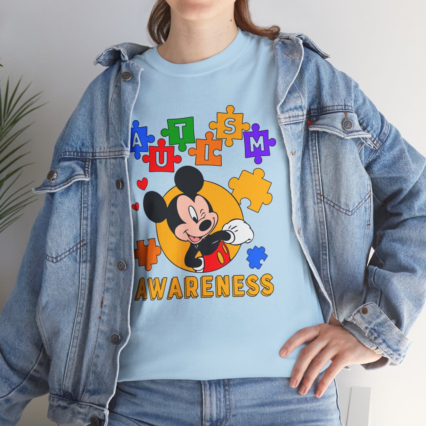 Autism Awareness Puzzle Tee — Cute Character Design