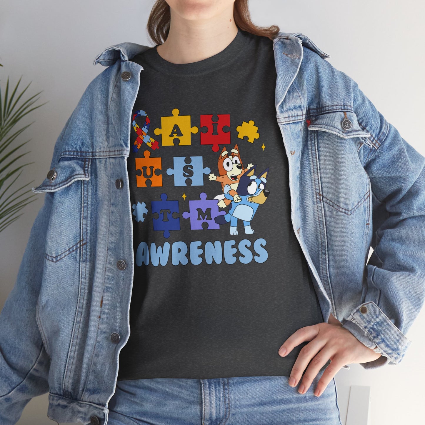 Autism Awareness Puzzle Tee - "I Am Awareness" Support Shirt