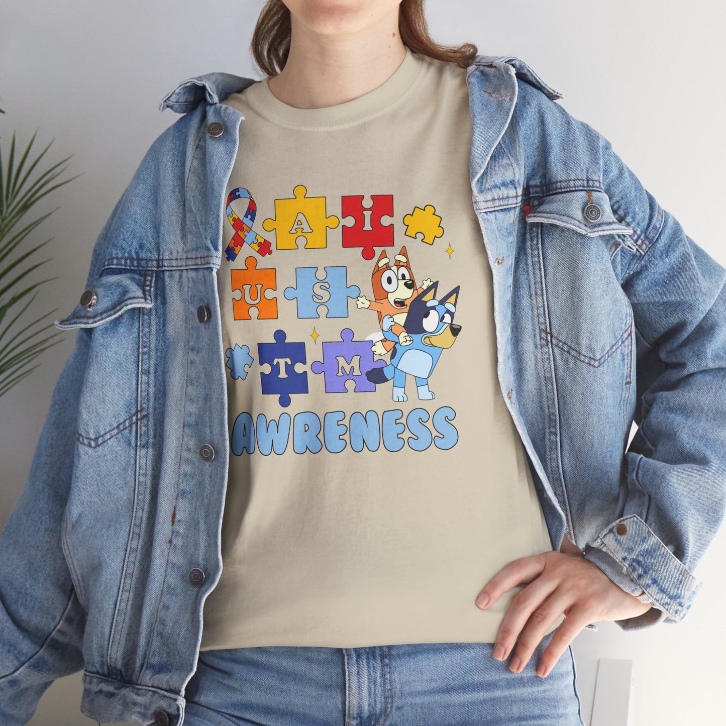 Autism Awareness Puzzle Tee - "I Am Awareness" Support Shirt