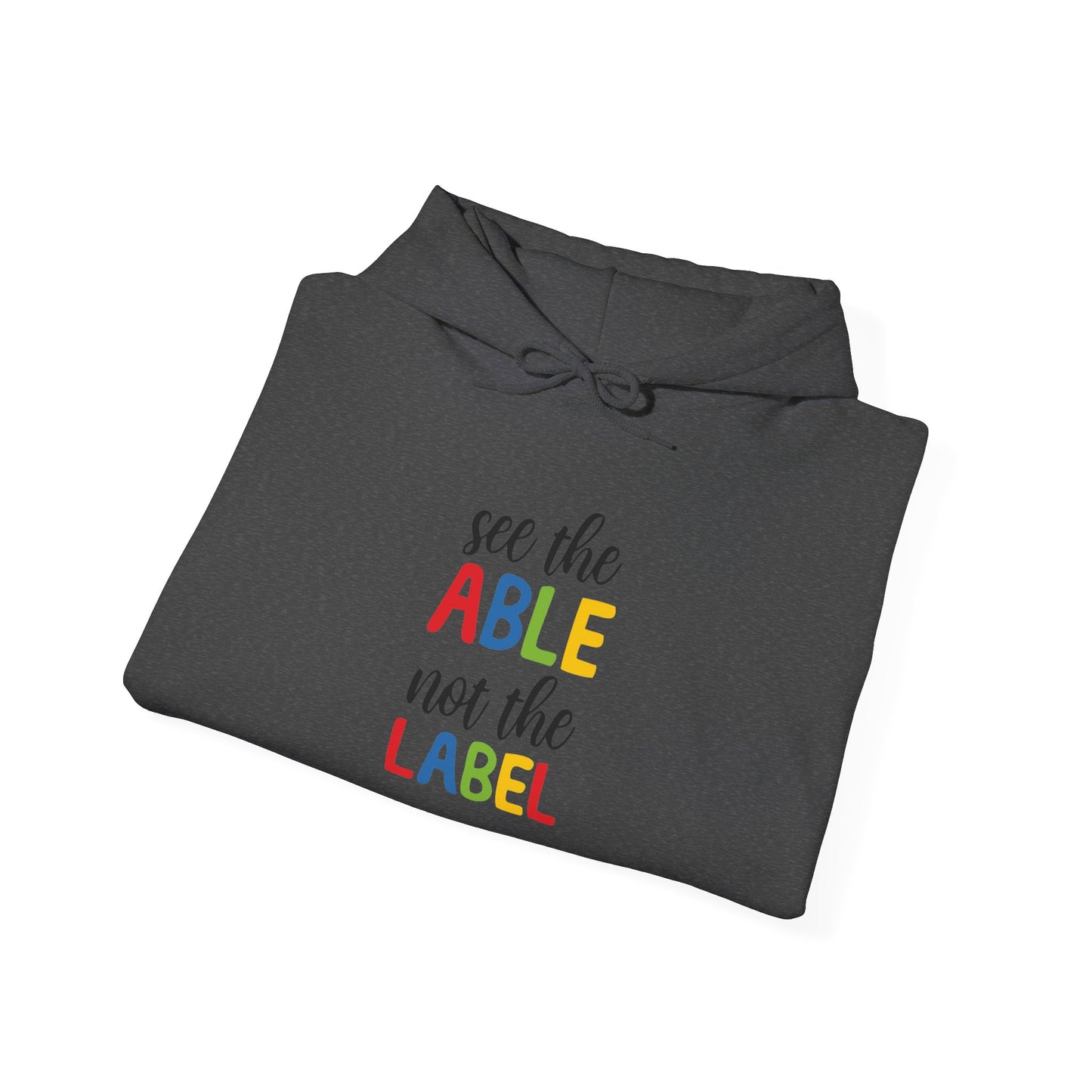 See the Able Not the Label Hoodie — Disability Awareness Inspirational Pullover