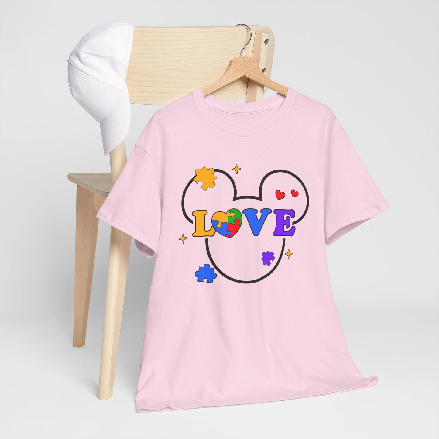 Love Puzzle T‑Shirt — Autism Awareness Heart Tee