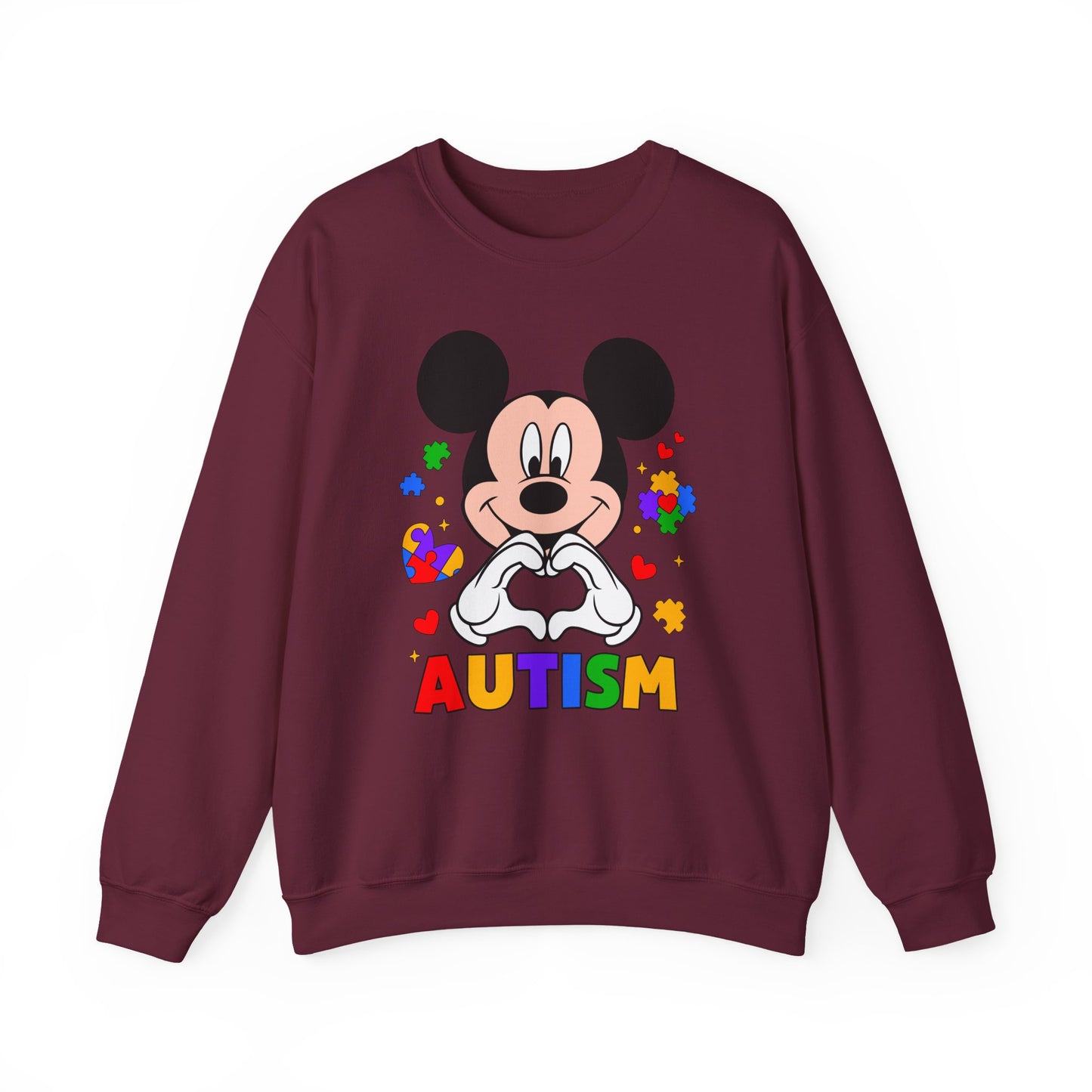 Autism Awareness Cartoon Crewneck Sweatshirt