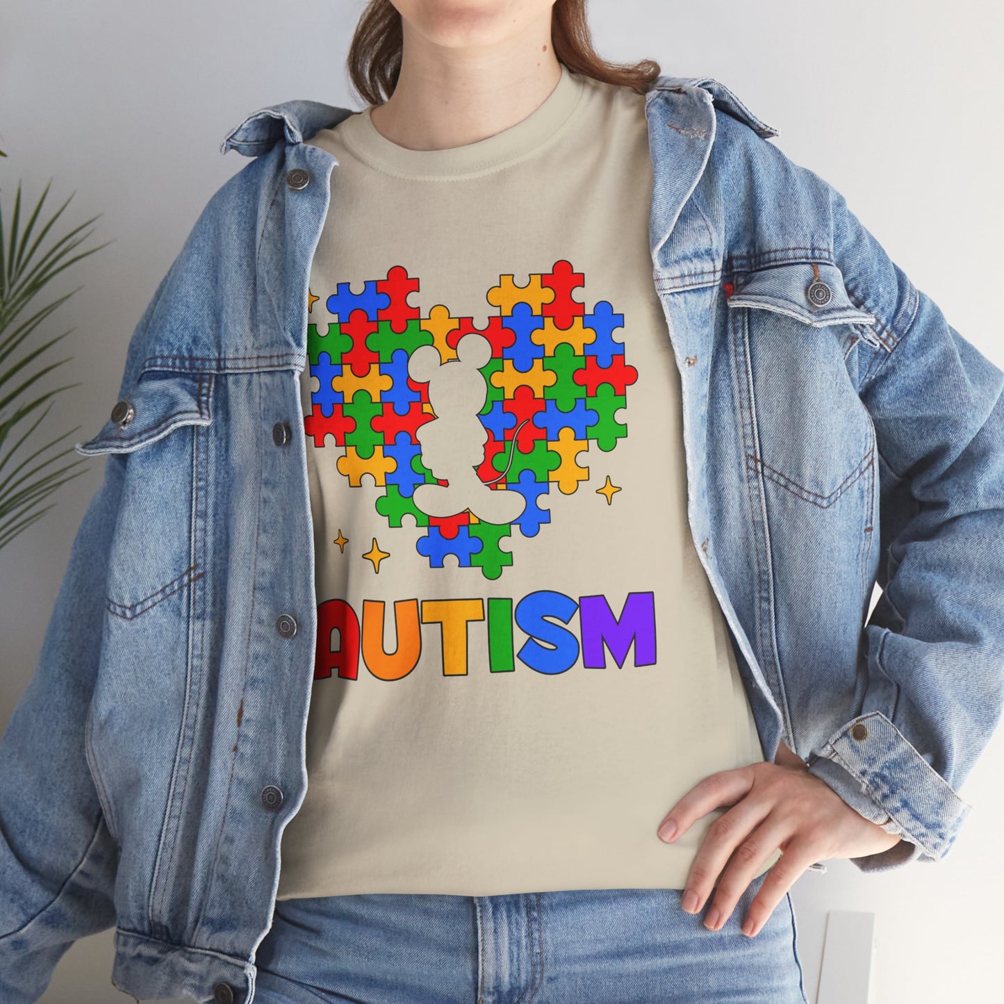 Autism Puzzle Heart T-Shirt — Colorful Support Tee