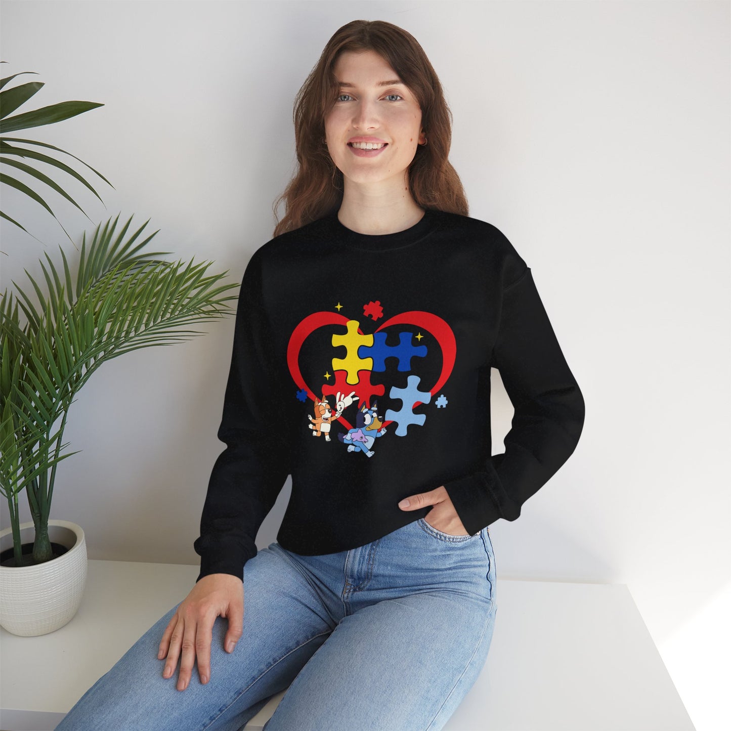 Autism Awareness Puzzle Heart Sweatshirt
