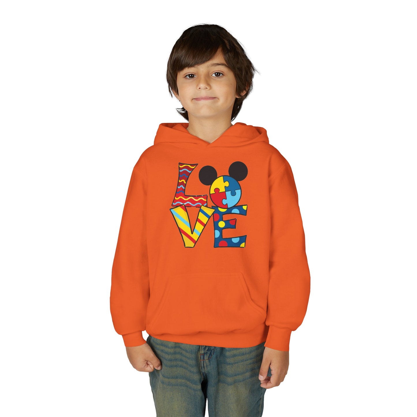 Colorful Puzzle Love Youth Hoodie