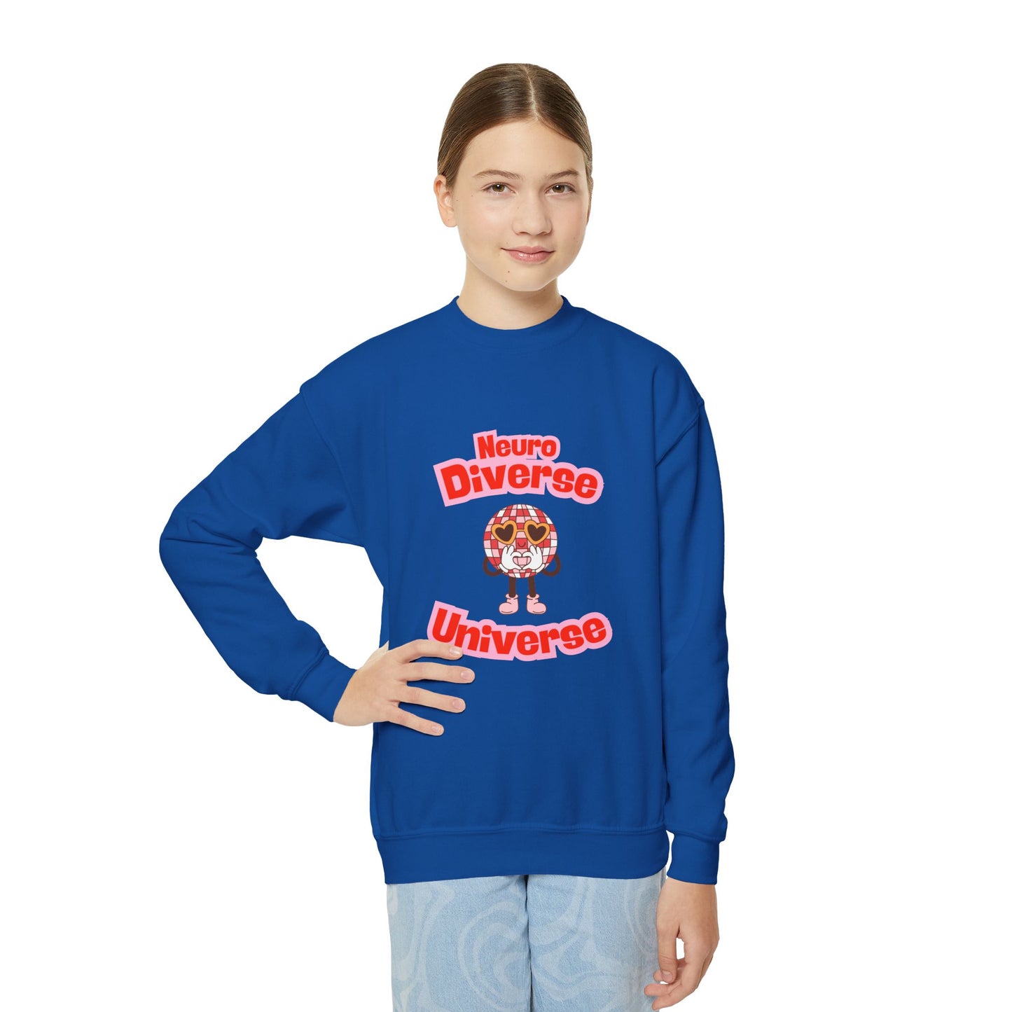Neuro Diverse Universe Youth Crewneck Sweatshirt