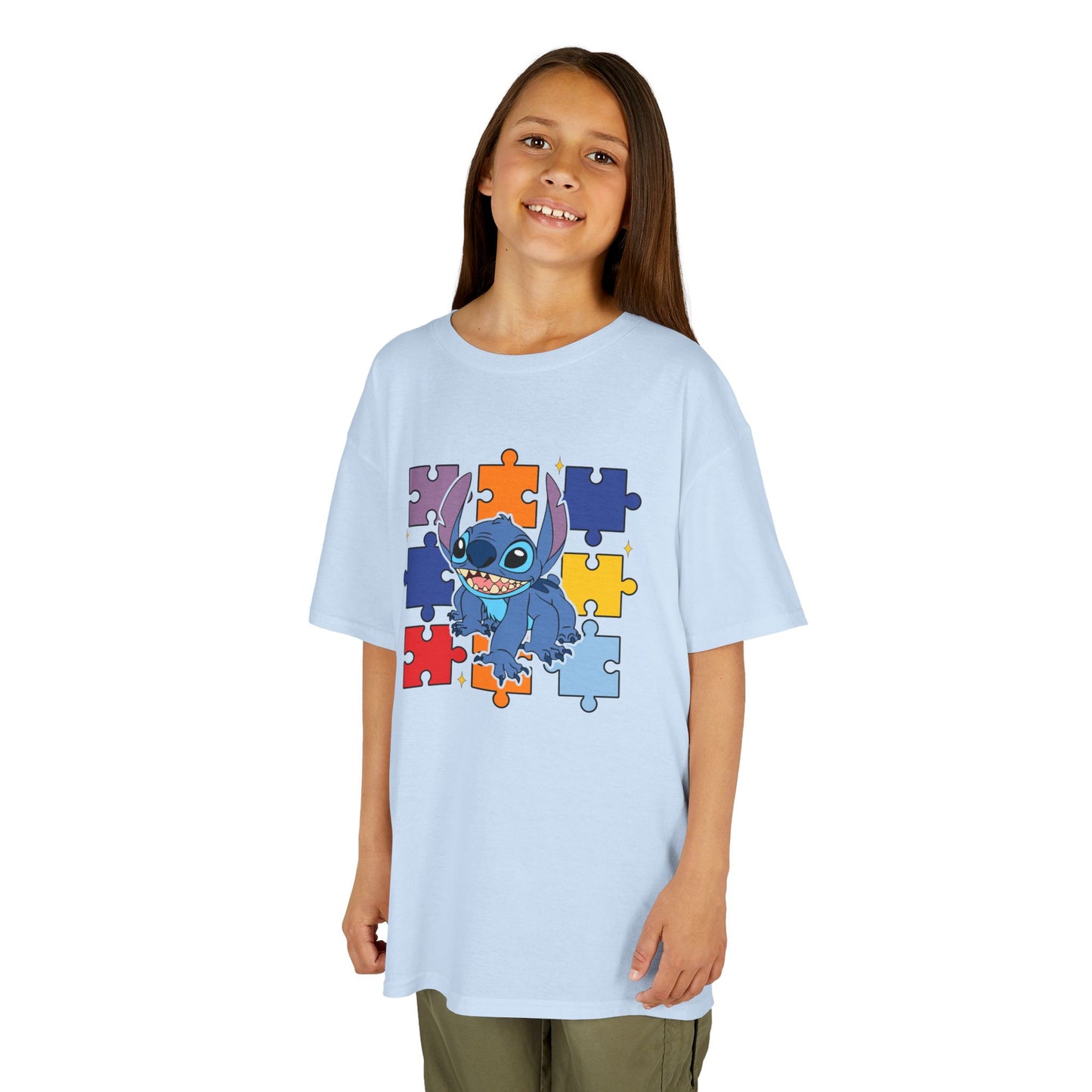 Autism Puzzle Stitch Kids Tee