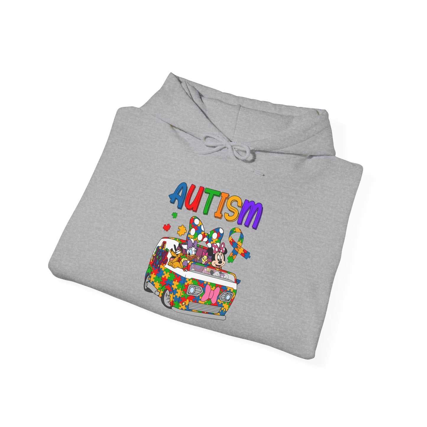 Autism Awareness Puzzle Heart Hoodie — Colorful Support Sweatshirt